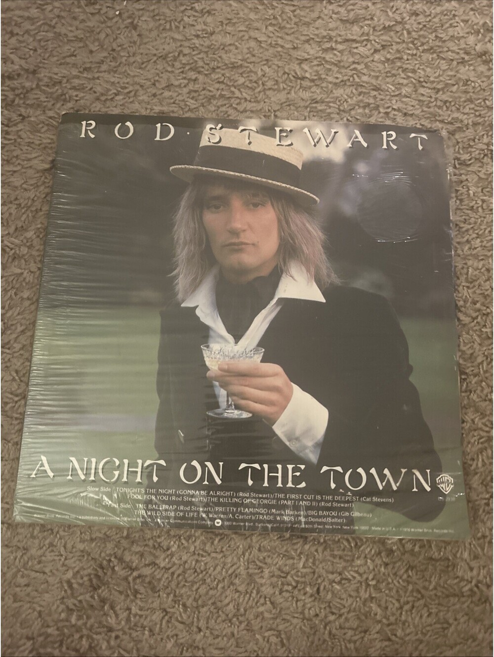 Rod Stewart A Night On The Town 1976 LP Record BS 2938 Album